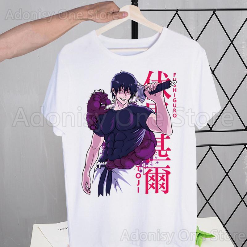 Toji Fushiguro Harajuku T-shirts Summer  Unisex/Wo Unisex Hip Hop Funny Print Tshirt Streetwear t shirts Short Sleeve Tops Shirt