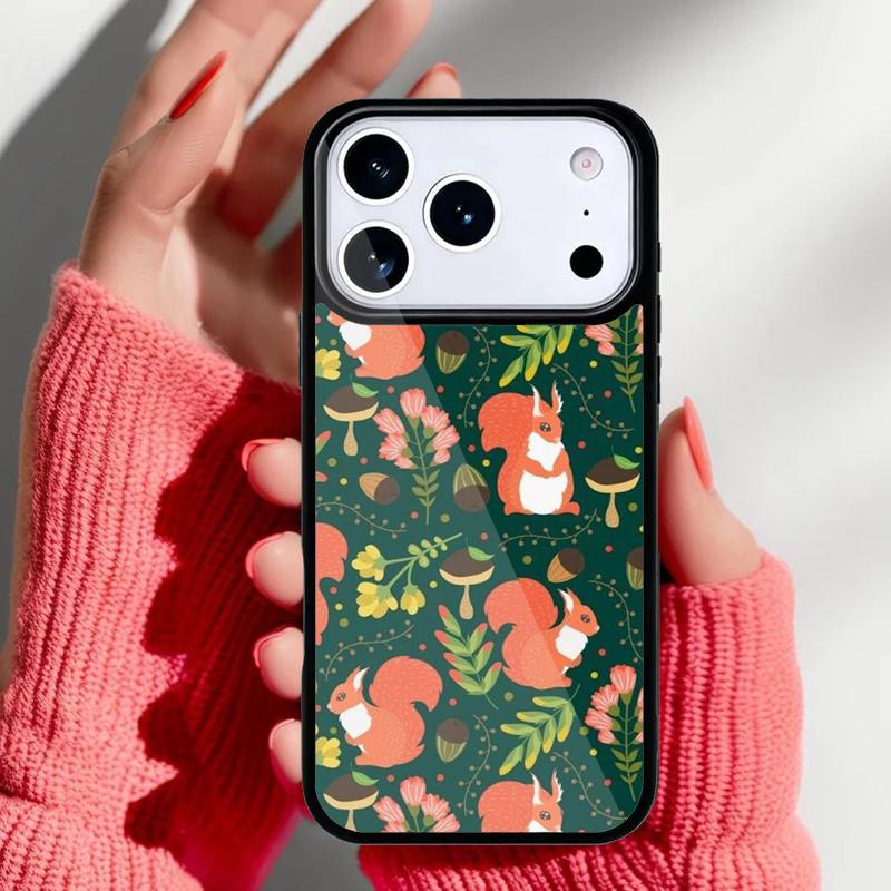 Funny Animal Squirrel Phone Case for iPhone 17 16 15 14 13 Pro Max Back Cover for 12 11 Pro Coque