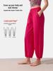 Plus Size Breathable High Waist Yoga Pants - Loose Wide Leg, Long Length, Casual & Sporty Style, Perfect for Spring!