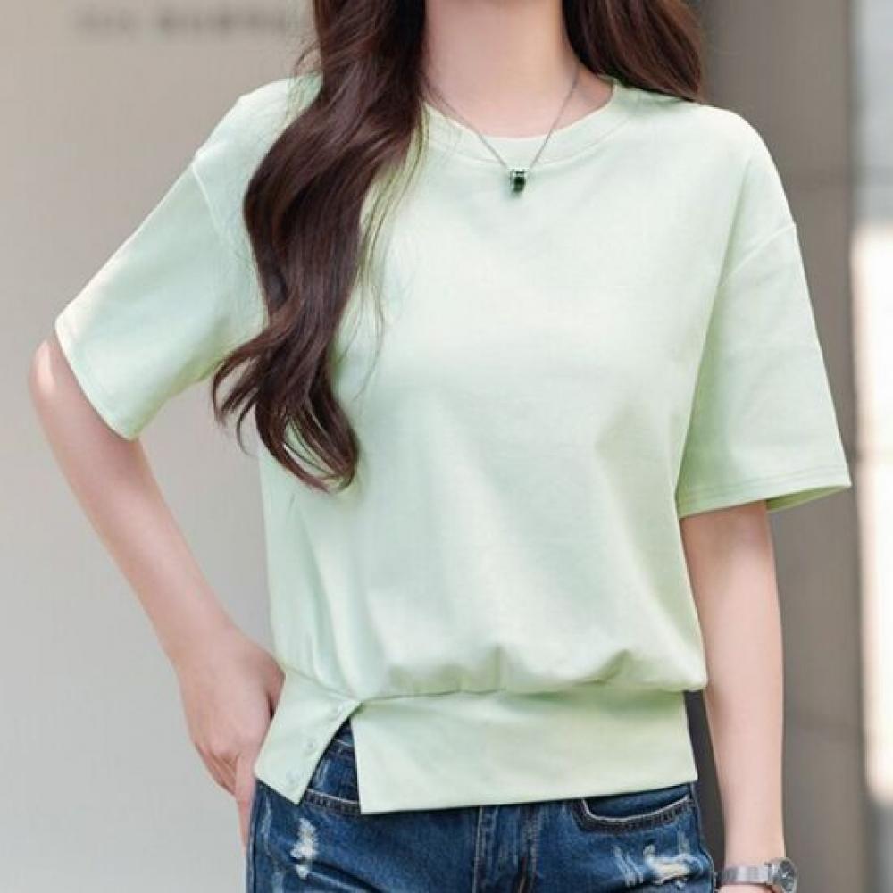 Navava Women Daily Plain Round Neck ShorT Sleeve T shirT nT3275