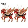 Indoor Hanging Decorations 2Pcs 2D Goat Ornaments, Acrylic Winged Pendants, Year of Holiday Gift for Friends The Auspicious Tree, Mantel, Home