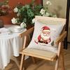 Merry Christmas Pillow Case Holiday Happy Atmosphere Short Plush Double-Sided Printing Home Cushion Cover