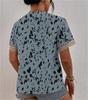 Women's V-neck Lace Loose Short Sleeve Top - Elegant Commute Style