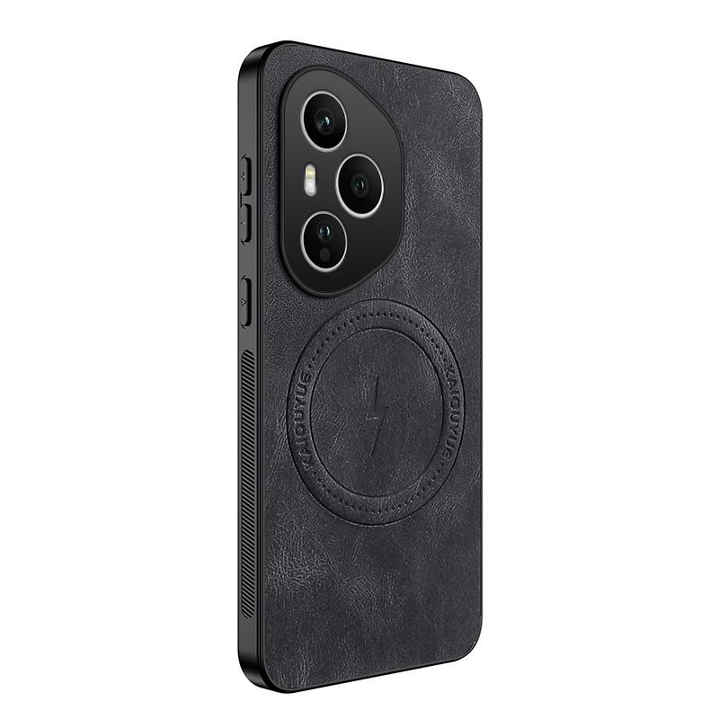 Honor 400 Phone Case with Napa Pattern, Lightning Magnetic X5C Plus, Skin-Feel