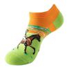 Spring Summer Socks Cute Funny Harajuku Cartoon Men Boat Oil Painting Food Casual Cotton Short Socks for Female Sox
