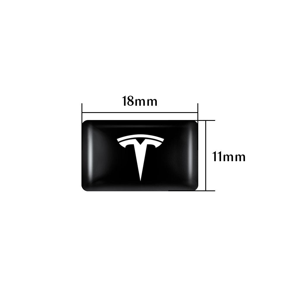 10/20 Stück 3D Mode Auto Innenraum Epoxid Karosserie Aufkleber Für Tesla Model 3 Model S Model X Y Keyless Schutz Halter Auto Zubehör