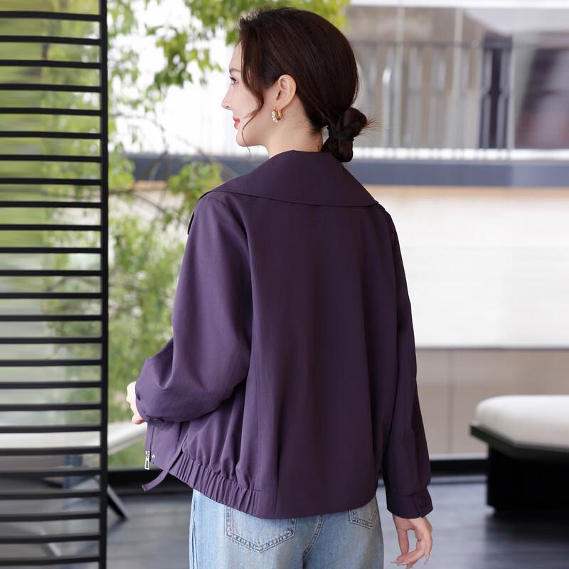 Yalu Women's Casual Thin Autumn Zipper Jacket