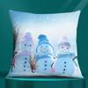 Square Pillowcase, Christmas Gift, Santa Car Supplies, Office Supplies, Living Room Sofa Cushion Cover,  Home Decoration.