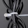 100pcs Creative Nylon Cable Ties with Screw Mounting Holes, Self-Locking Loop Strapping, DIY Office Cable Harness Organizer