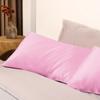 1pc Satin Pillowcase Breathable Soft Envelope Closure Satin Pillow Cases Solid Color Bedding Accessories Smooth Pillow Covers