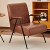 Living Room Chair Retro Single Sofa Chair Removable Comfortable Leisure Armchair with Armrests Balcony Decorative Furniture