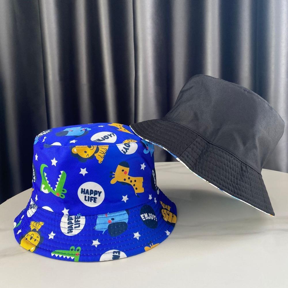 Thin Fisherman Cap Double Sided Outdoor Kid Sun Hat Cute Baby Bucket Hat