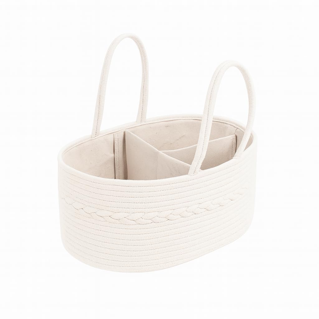 

Сумка для хранения подгузников большой вместимости для ухода за ребенком, хлопковый органайзер для родов для ребенка с разделителями, принадлежности, веревка, сумка, товары, (Две тонны) [Продукт]