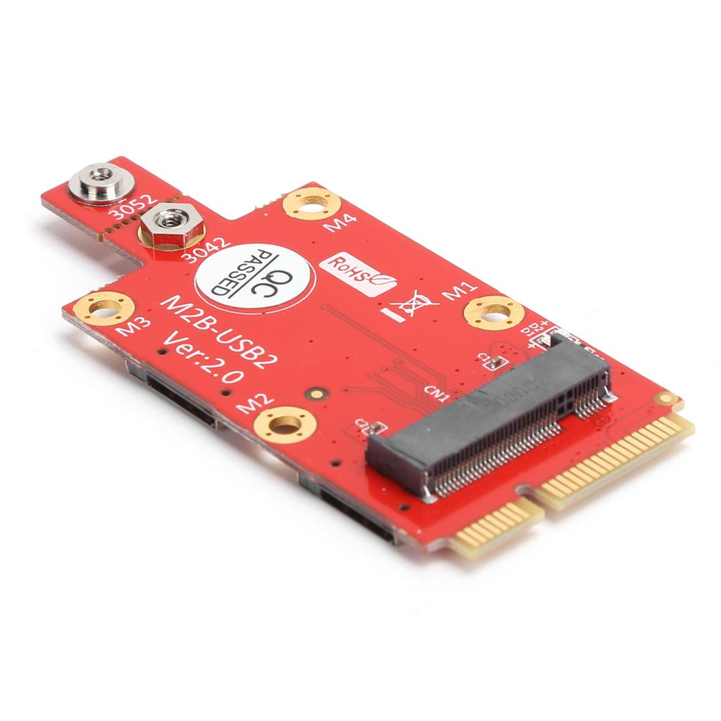 M.2 to Mini PCIE Adapter Converter Dual NANO SIM Card Slot with M2 Screw Screwdriver Kit