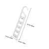 6Pcs Multi Shirt Hanger Hooks Space Saving Vertical Closet Organizers Heavy Duty Plastic for Dorm Room Travel Small Closet