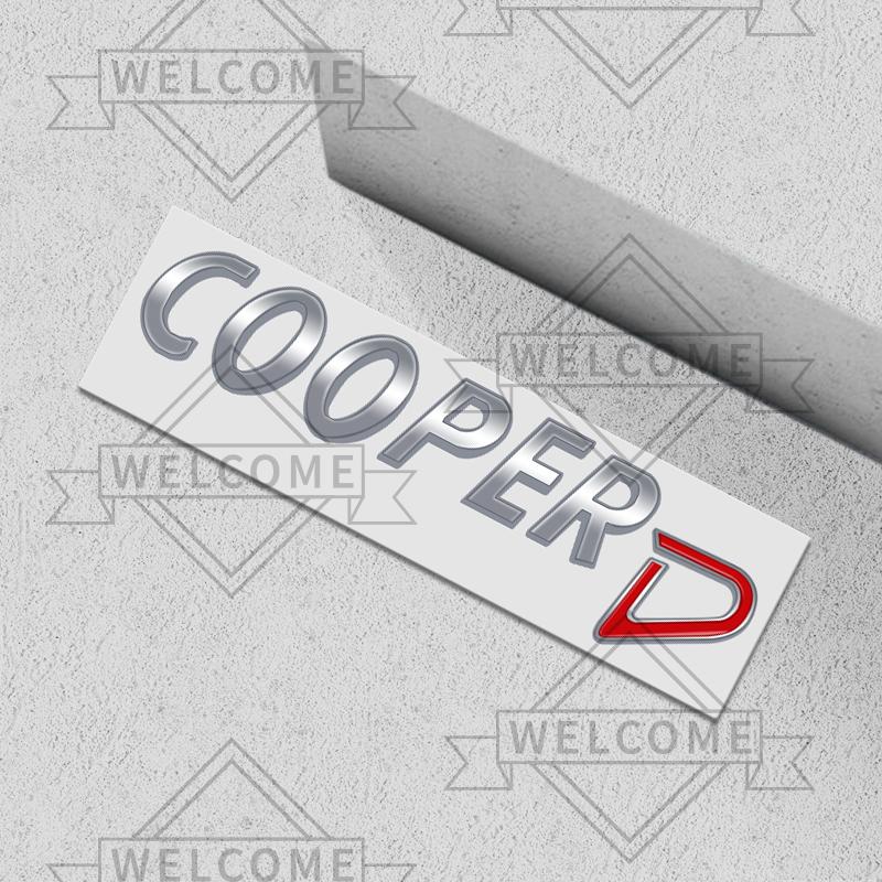 3D Car Stickers For Mini Cooper D SD Countryman Clubman Emblem Auto Body Letter Badge Trunk Decal Decoration Accessories