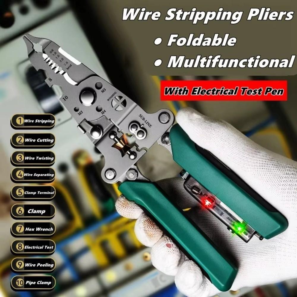 Multi-function Wire Cutting Pliers Manually Crimpper  Wireman Maintenance Tool