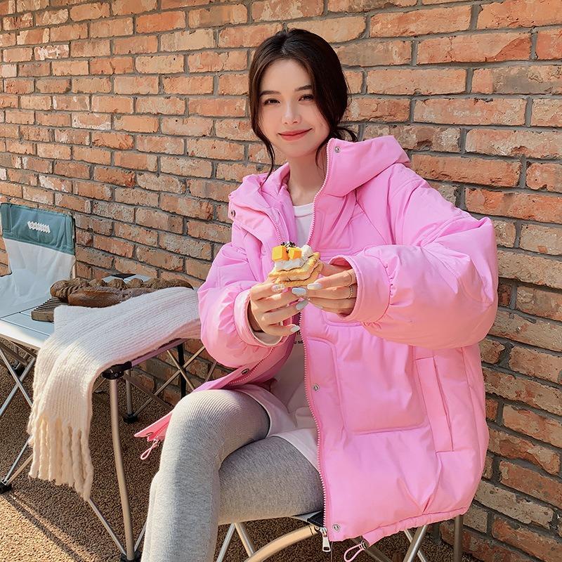 New Kleinland cotton clothes women's hooded cotton-padded clothes winter large size bread clothes short jacket tide