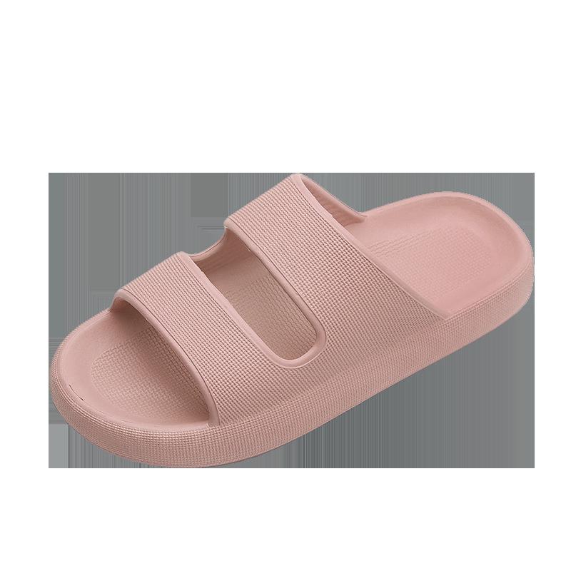 

2025 summer new fashion trend men s outdoor one-word drag non-slip wear-resistant breathable outsole thick-soled slippers 45