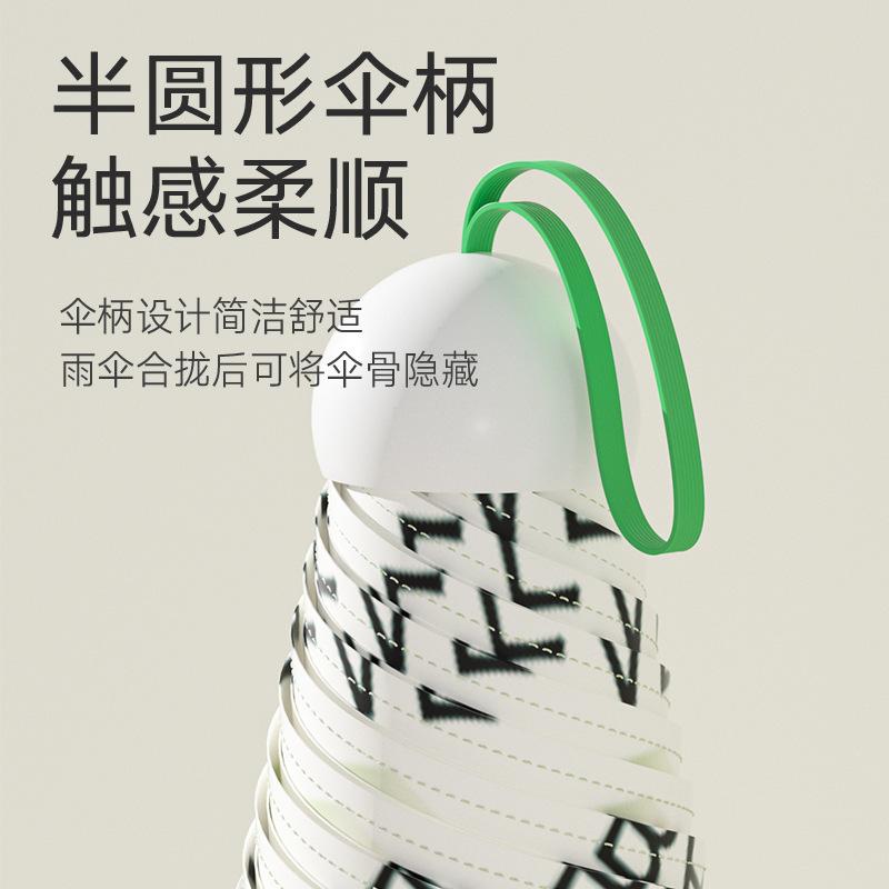 New three-fold durable folding umbrella digital flower pattern high value sunscreen hand open umbrella can be brushed