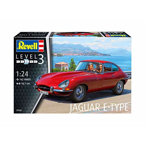 German Revell 1/24 Jaguar E-Type (Coupe) Plastic Model Kit 07668