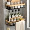 Shower Caddy aluminum Shampoo Holder Rustproof Storage Rack for Toilet Kitchen Restroom Bathroom