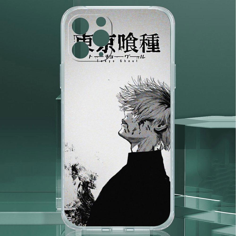 Klarer Fall für Apple iPhone 14 13 11 12 Pro 7 8 Plus XR X XS Max 6 6S 14Pro Silikon-Telefonabdeckung Japanese Tokyo Ghoul Suave
