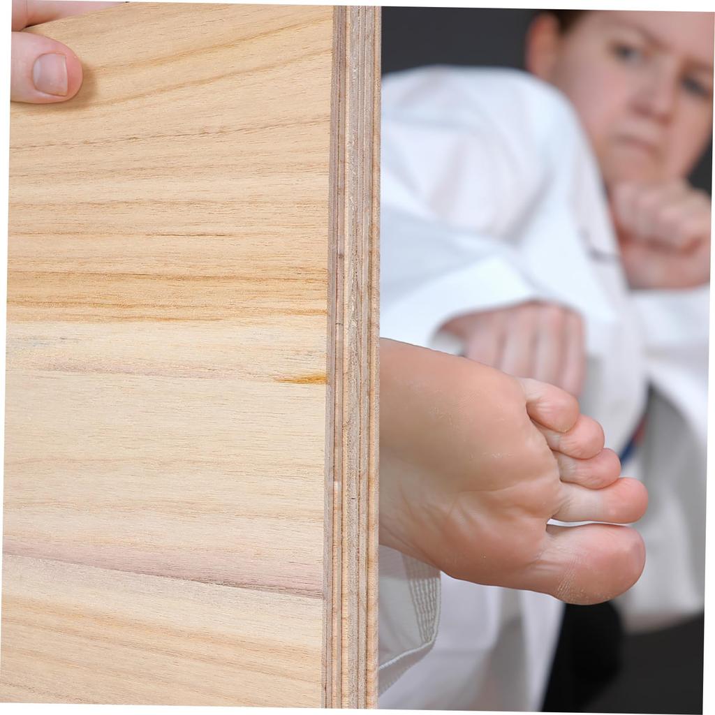 LIOOBO Breaking Boards for Karate and Taekwondo - 10-Piece Set, 3mm Thick, Easy to Break, Wooden Board Breaking, Demonstration, Beginner, Child, Kids,