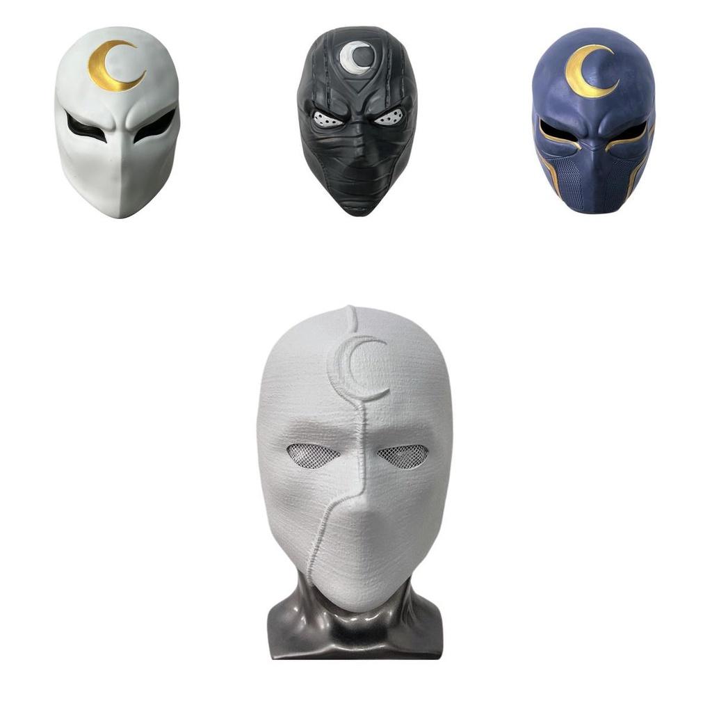 Cosplay Moon Knight Mask Hero Anime Costume Face Shield Halloween Gifts