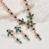 Jewelry Bridal Necklace Earrings Set Wedding Dress Banquet Dress Jewelry