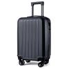 20-Inch Solid Color Suitcase with Logo Printing, Universal Wheels & Combination Lock
