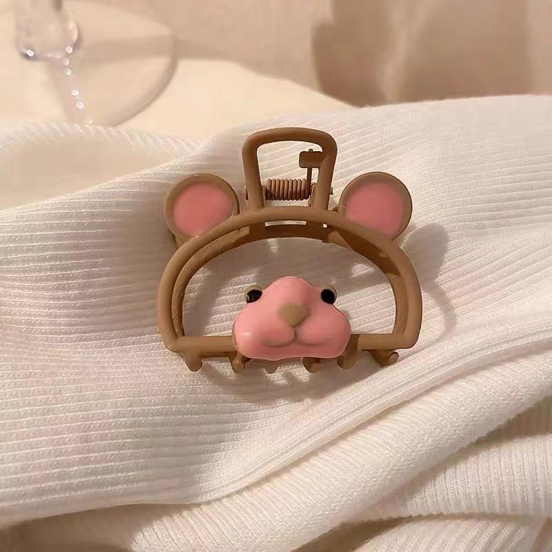 Koreanische Metall-Klauen-Haarspange: Damen Chic Hai Haarklammer