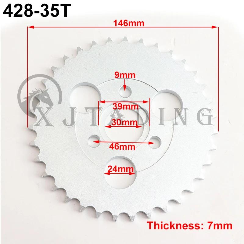 Motorcycle 24T/26T/28T/29T/31T/35T/37T Teeth 30mm Rear Gear Sprocket Fit For Honda Monkey Motorbike Pit Dirt Bike 420/428 Chain