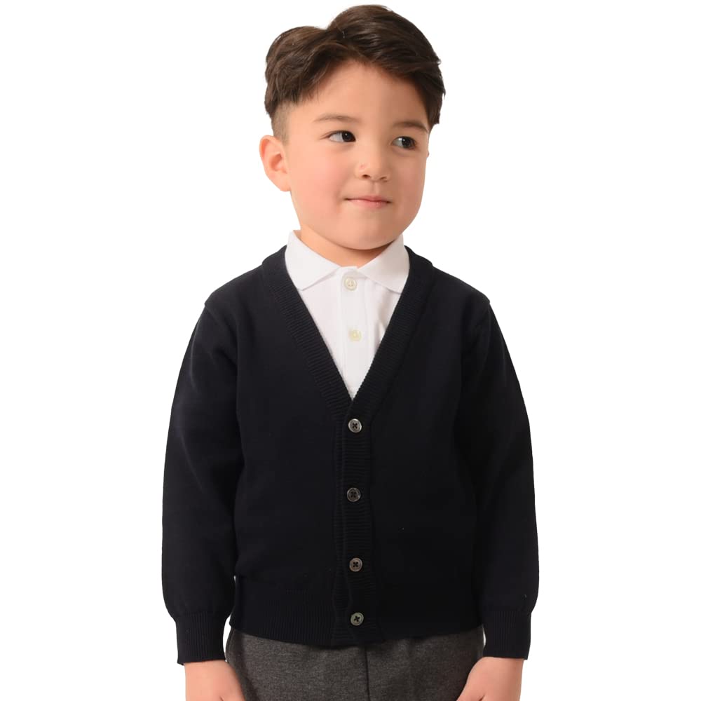 

AMUSA as2721h Кардиган из органического хлопка сертифицированного OCS для и Взрослых 100% Младенцы, Дети, (Темно-синий, Средний)