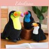 Beak Colorful Giant Plush Bird Toy Parrot Stuffed Animal Kids Decoration Home