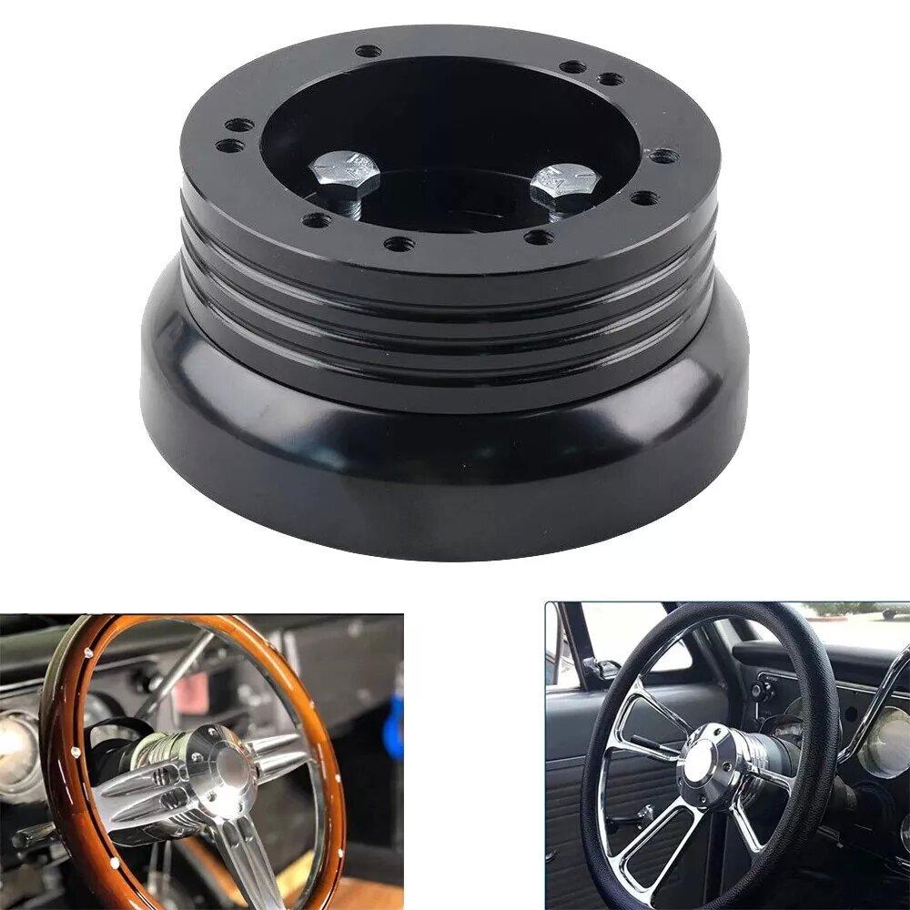 High Quality 5 & 6 Hole Billet Aluminum Steering Wheel Hub Adapter For 1976-1995 JEEP CJ5 CJ6 CJ7 Wrangler Cherokee SW-1033
