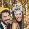 4Pcs New Year Headbands Holiday Party Supplies Festive Number Design Comfortable Fit Christmas Celebration Headwear