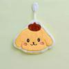 My Melody & Pompompurin Absorbent Hanging Towel – Cute Frog & Fish Design, Lint-Free Coral Fleece for Bathroom