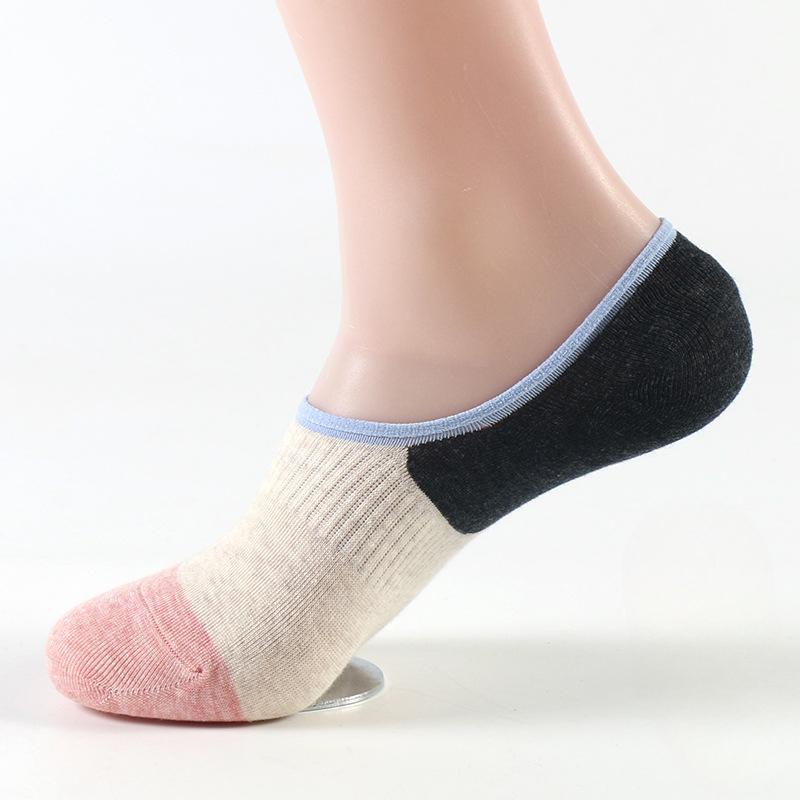 Casual Socks for Autumn and Winter, Thin Cotton Sock Covers, Jacquard Sweat-absorbing Sports Cotton Socks, Men's Casual Boat Socks, Breathable