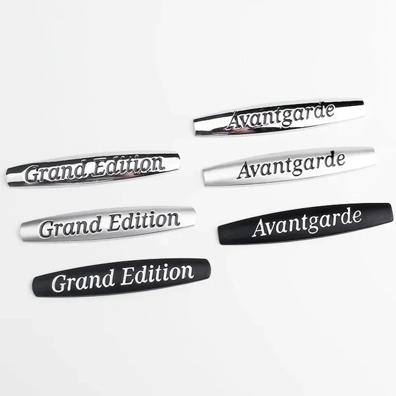 For Mercedes Benz 3D Metal Grand Edition Avantgarde Letters Side Fender Emblem Badge Sticker Decals for Mercedes Benz W204 W205 W213 W211 W210 ML