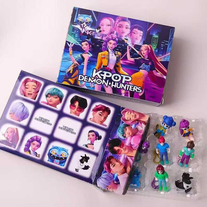 3D Type Kpop Demon Hunters Advent Calendar K Pop HUNTR/X Rumi Zoey Mira Christmas Countdown Advent Calendar 12 Days Gift For Kid