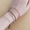 For Women Colorful Copper Bead Polyester Thread Woven Bracelet Braid Hand Rope Fashion Accessories