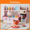 Wooden Ice Cream Play Set For Kids With Pretend Caf And Toy Accessories For Girls And Boys