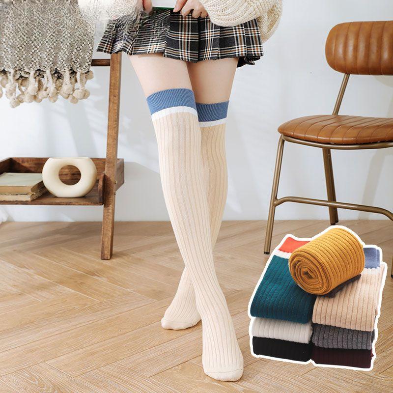 Strümpfe Damen Überkniestrümpfe Hohe Strümpfe Lange Socken Herbst Winter Dicke JK-Strümpfe