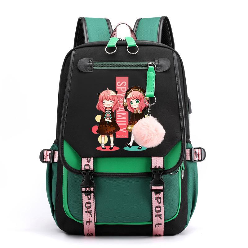 Spy Play House Backpack Casual Versatile Large Capacity Junior High School Student School Bag