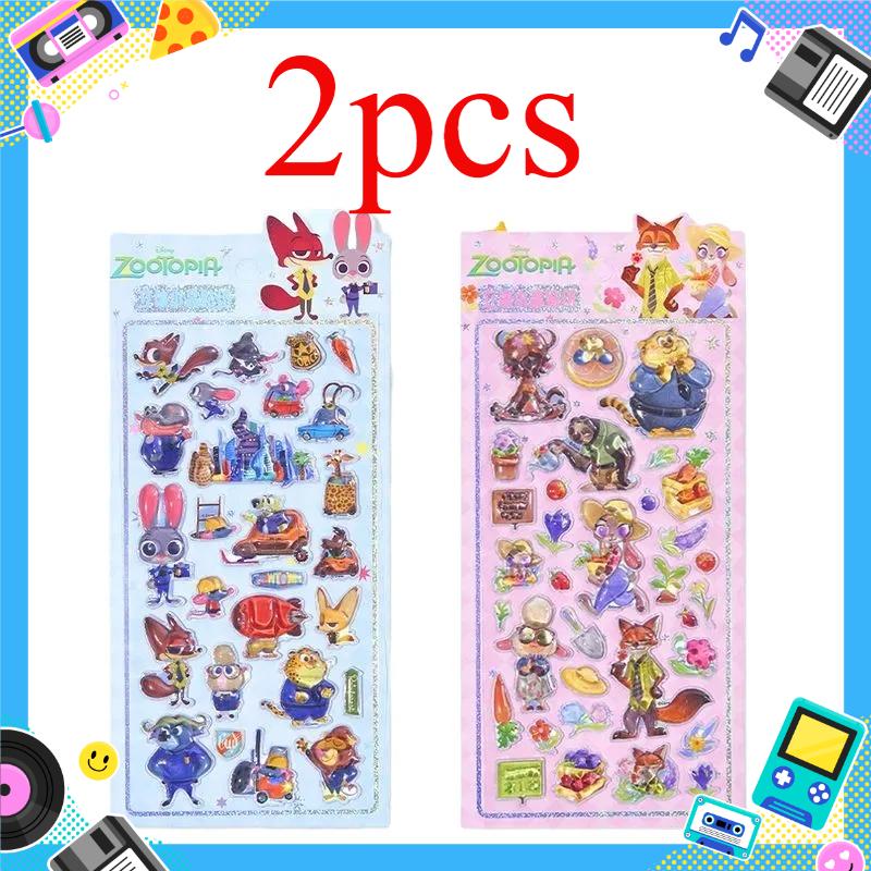 Kawaii 3D Crystal Stickers Creative Peripheral Zootopia Student Reward Diamond Sticker Phone Case Decoration Stickers