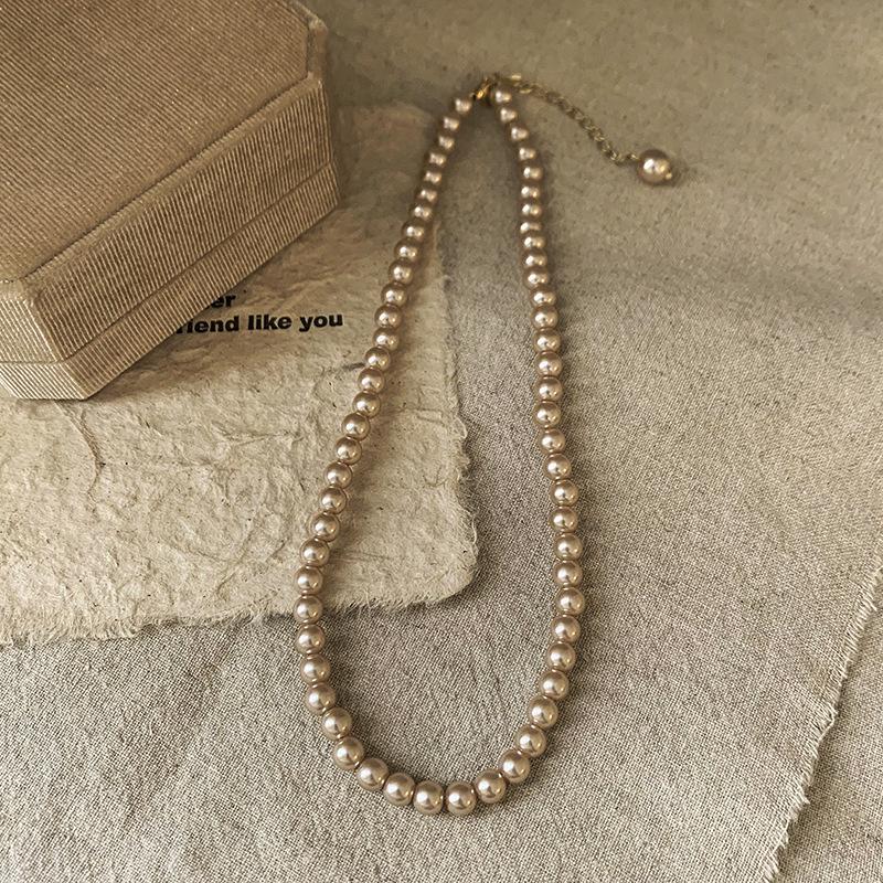 Vintage French Pearl Sweater Necklace: Elegant, Extra-Long Design for Versatile Fashion