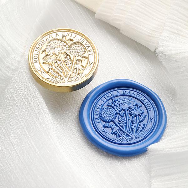 November's Huidisi Irregular Embossed Literary Wax Seal Copper Stamp