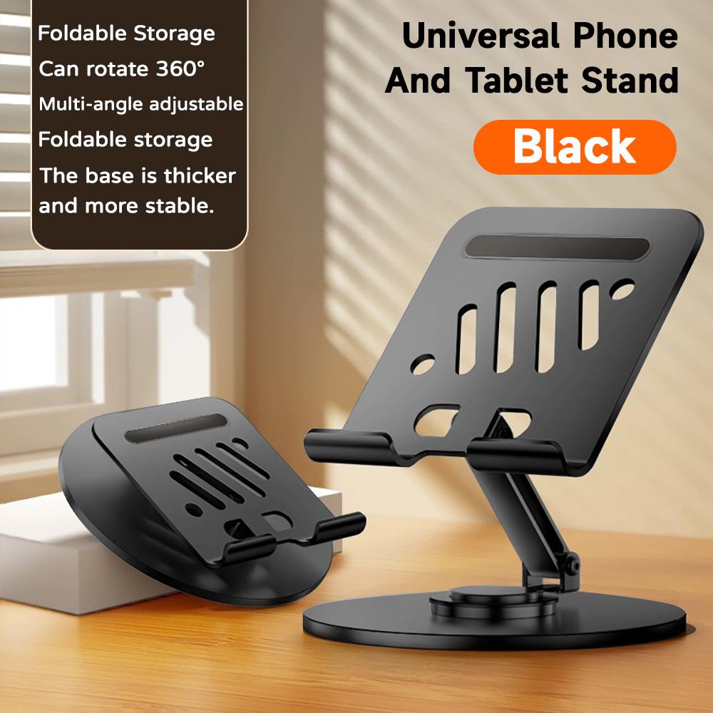 Xiaomi Metal Tablet Phone Stand 360 Degree Spin Desktop Holder Foldable Tablets Kickstand Heat Dissipation Panel Multi-Angle Stand New