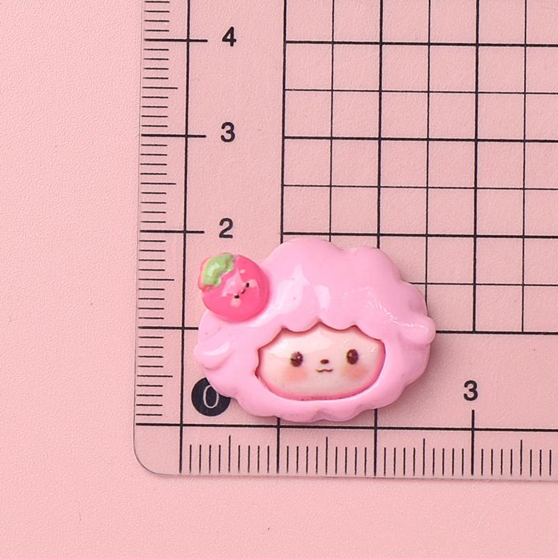 10 Pcs New Kawaii Cartoon Kitten, Puppy, Rabbit Resin Flat Back Scrapbook Figurine Diy Bow Decor Accessories Crafts A9